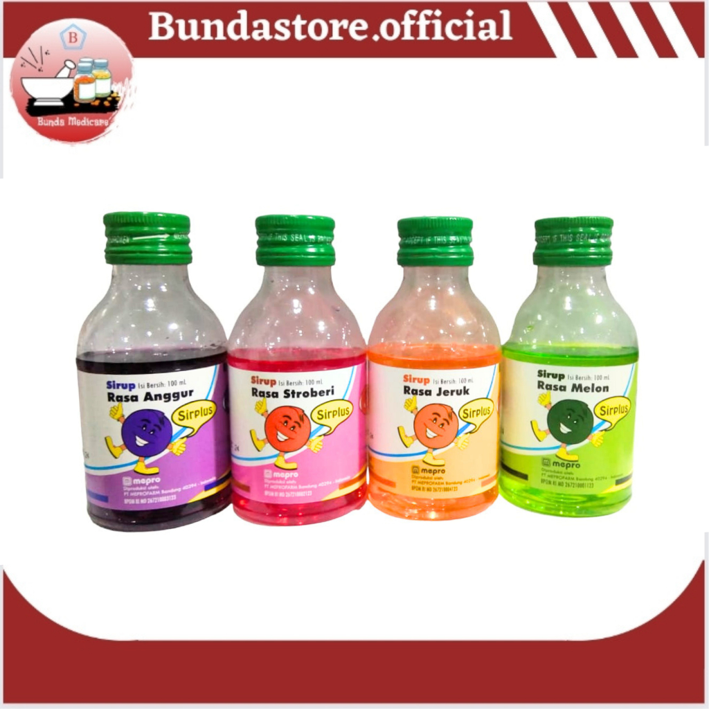 Sirplus Sirup Penutup Pahit Resep Puyer Obat Anak I Rasa Melon Strawberry Anggur Jeruk