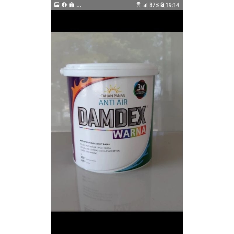 Damdex waterprofing cat kolam koi warna hitam - Hitam