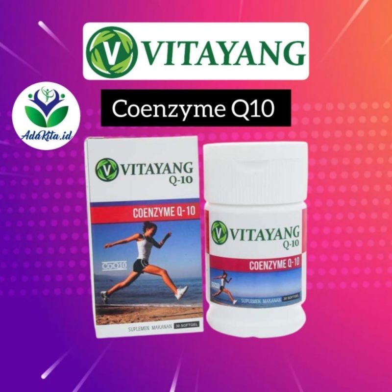 Vitayang Coenzyme Q10 Suplemen Antioksidan Untuk Kesehatan Jantung Vitayang Coenzyme Q10 untuk jantu