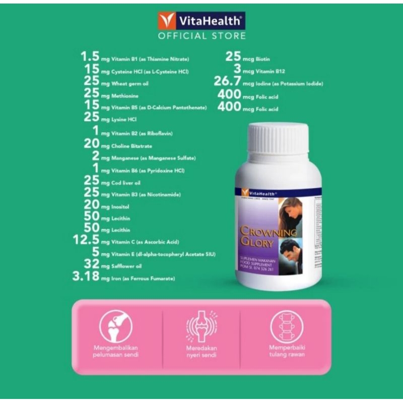 VitaHealth Crowning Glory - 30's