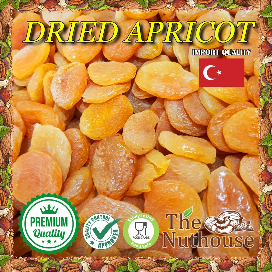 1kg Dried Apricot / Buah Aprikot Kering [Organic Premium Fruits]