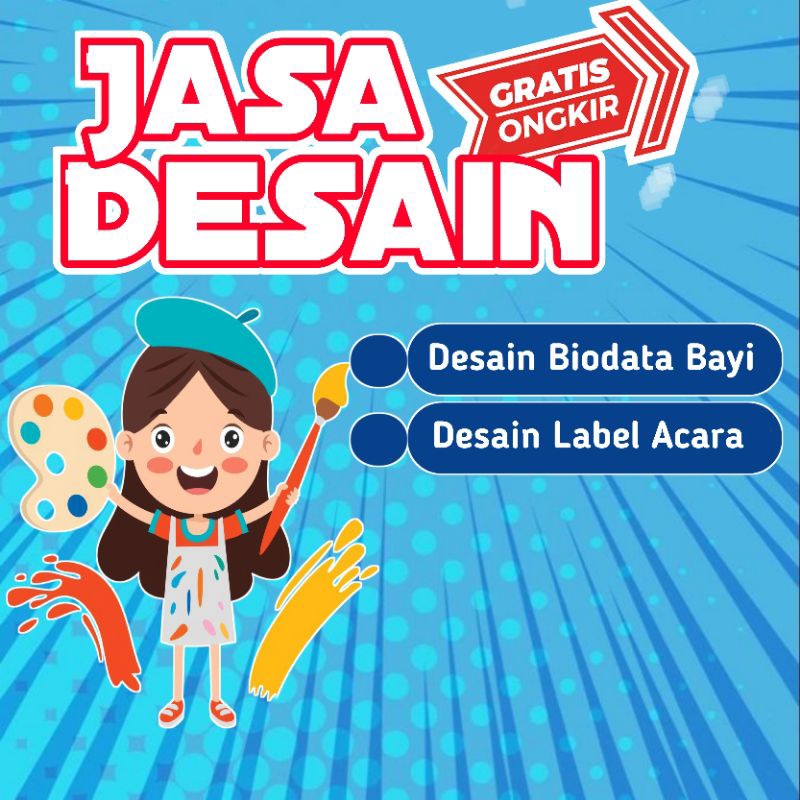 TERMURAH DESAIN BIODATA BAYI, LABEL ACARA DLL
