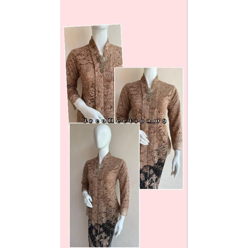 Kebaya Kartini Pendek / Kebaya Brokat / Kebaya Wisuda / Kebaya Modern