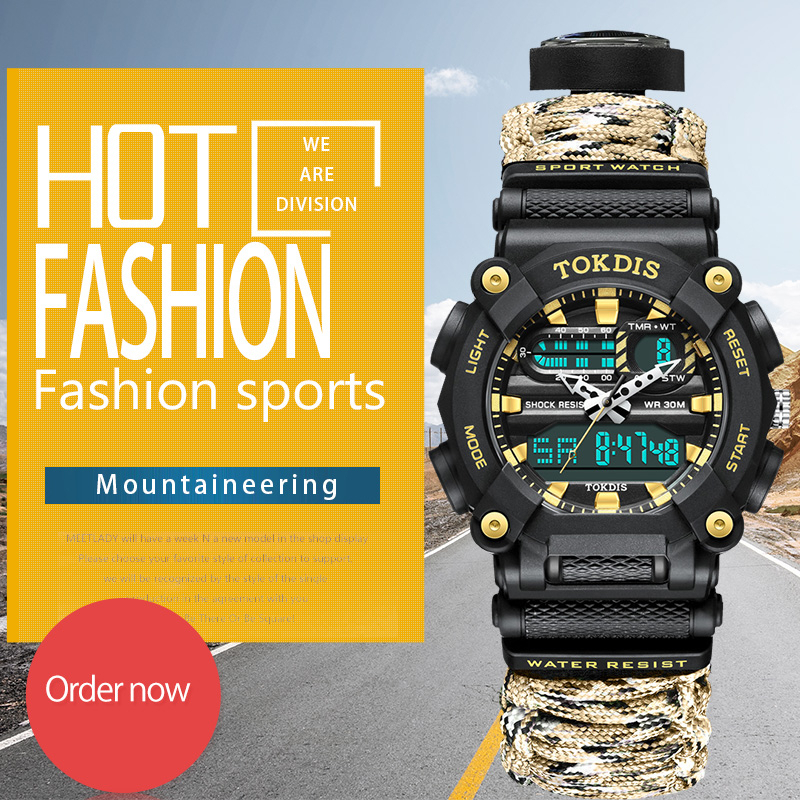 Outdoor Fashion Watch Tokdis T02565 Jam Tangan Survival Multifungsi