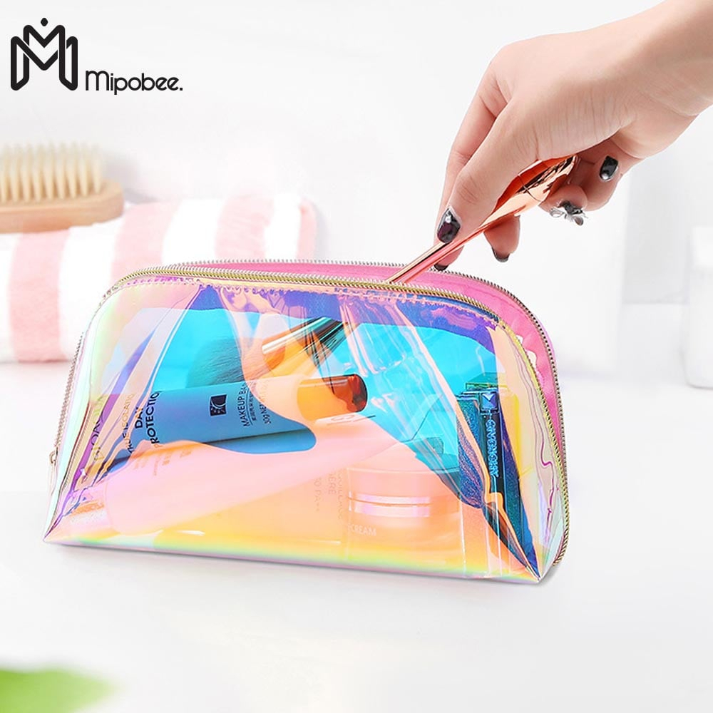 Tas Make Up Pouch Cosmetic Bag Transparant