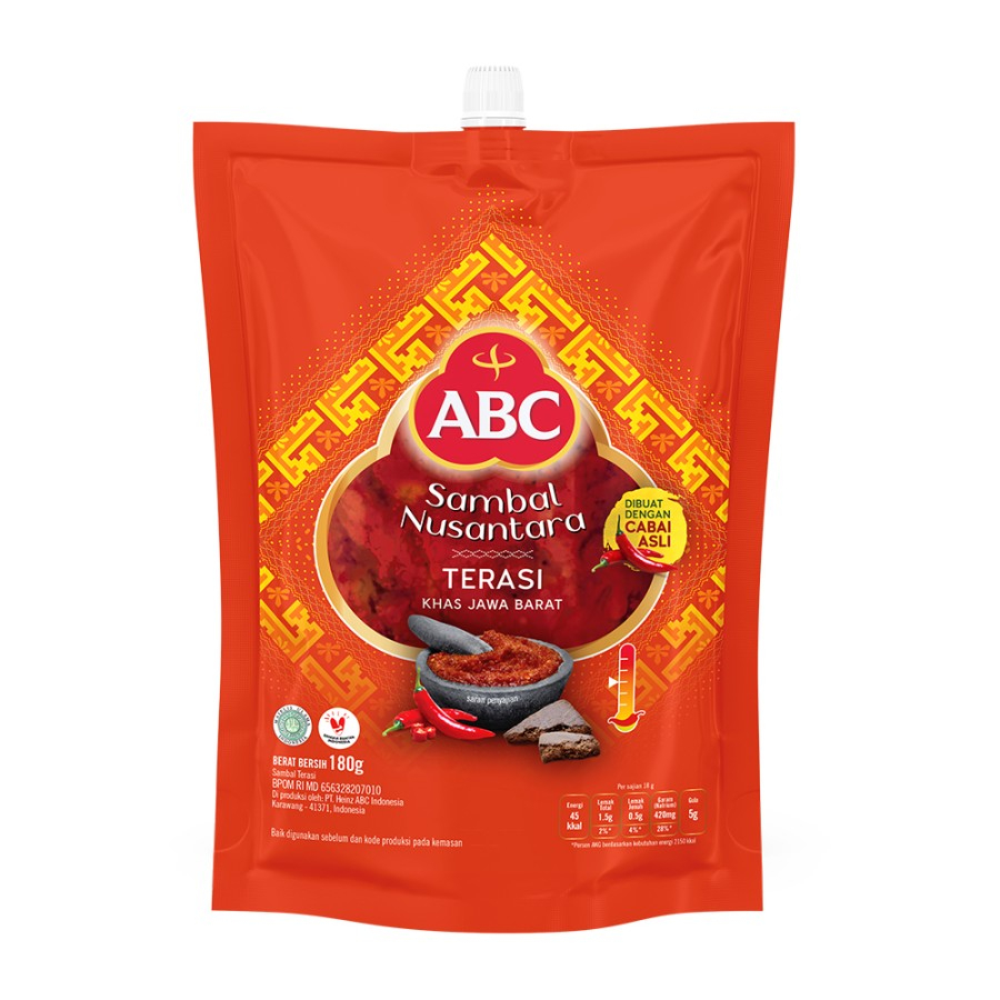 

saus sambel abc terasi pouch 180