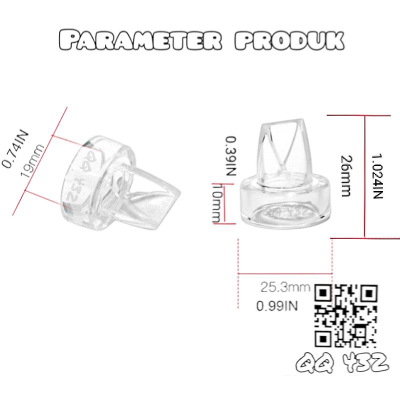 [New Item] Silikon duckbill valve katup TIPE PENDEK suku cadang pompa asi universal