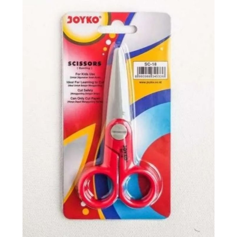 

Gunting anak / gunting plastik / scissors Joyko SC - 18 ~ Cocok untuk Anak Latihan Menggunting