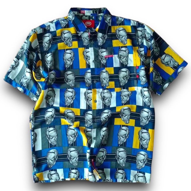 Vintage ECKO Unltd x Marvel Silver Surfer AOP SS Button Shirt