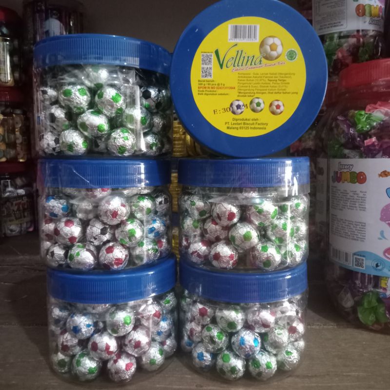 

Vellina Coklat Bola Jadul Toples (Isi 60 Butir)