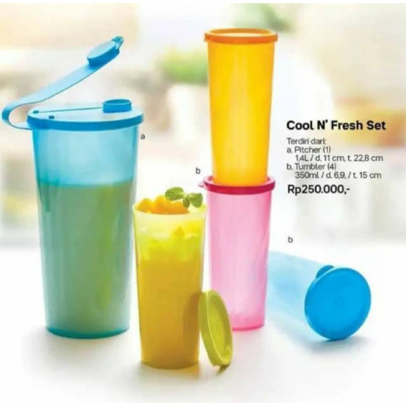 Tupperware Cool n fresh Pitcher only 1,4 L