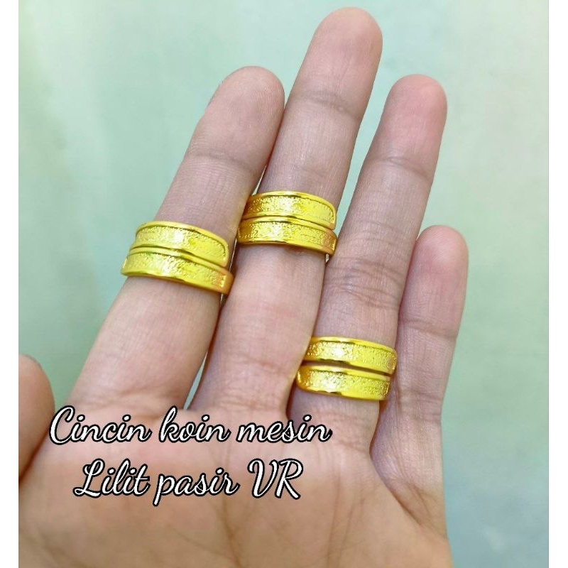 cincin pasir yxy wrn kuning24k