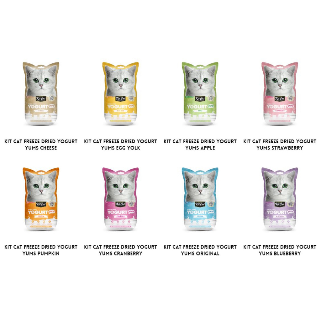 KIT CAT YOGURT YUMS per 1 PCS ECER Freeze Dried Snack Treat Kucing Cemilan Jajanan