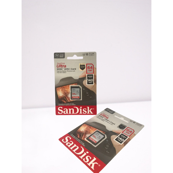 Sandisk Ultra SDHC 64GB UHS-I Card 140Mb/s Memory Card Kamera 64GB 120Mb/s