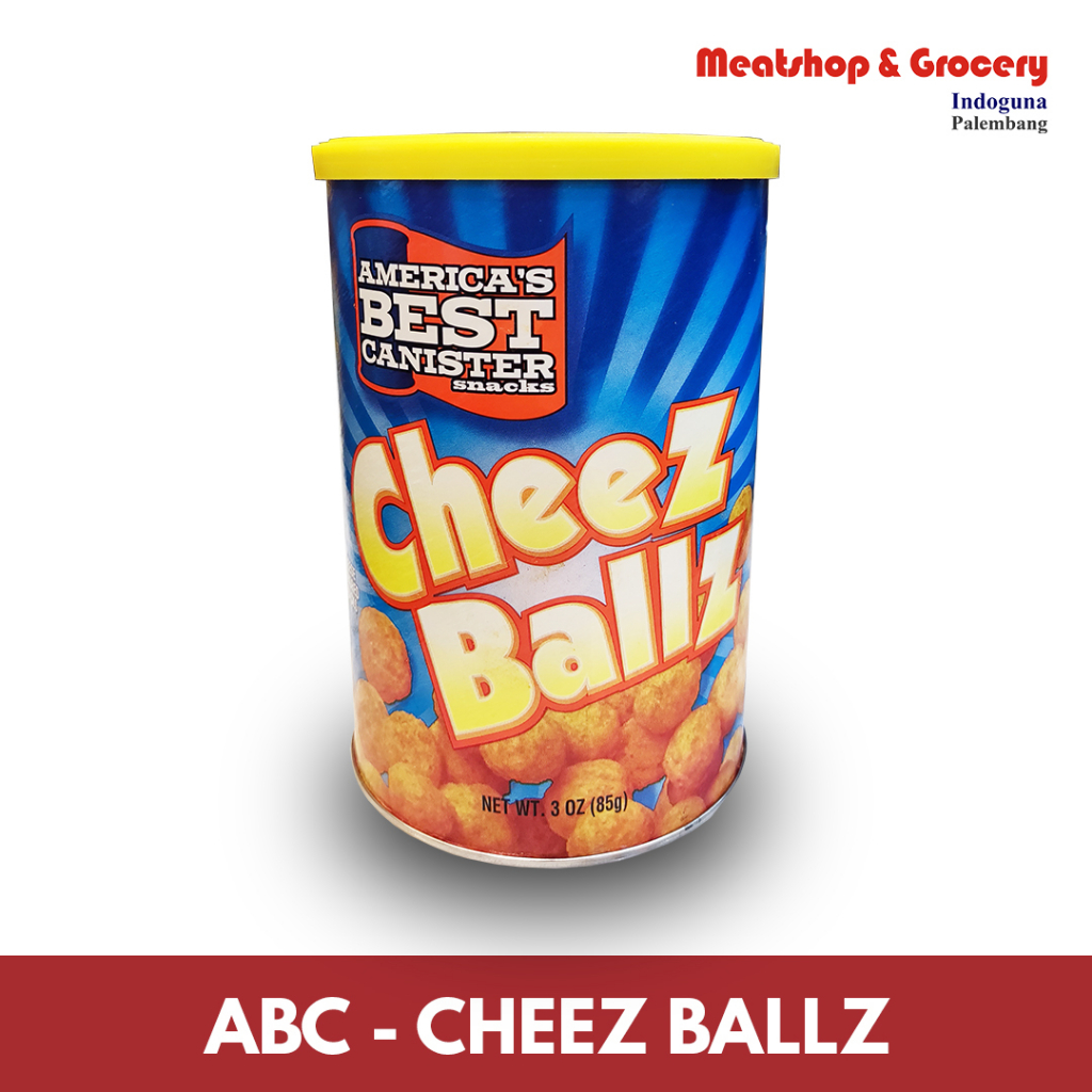 

America's Best Canister Snacks | ABC CHEESE BALL 85gr | Meatshop Indoguna Palembang