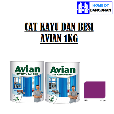Cat Kayu Besi Avian 1kg (189 grape)