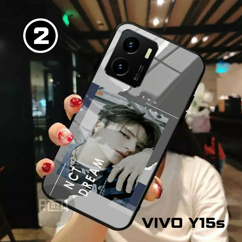 Softcase Glass Kaca NCT DREAM [K71] VIVO Y15s Terbaru Casing Handphone-Pelindung Handphone-Aksesoris Handphone-Plazacase.id