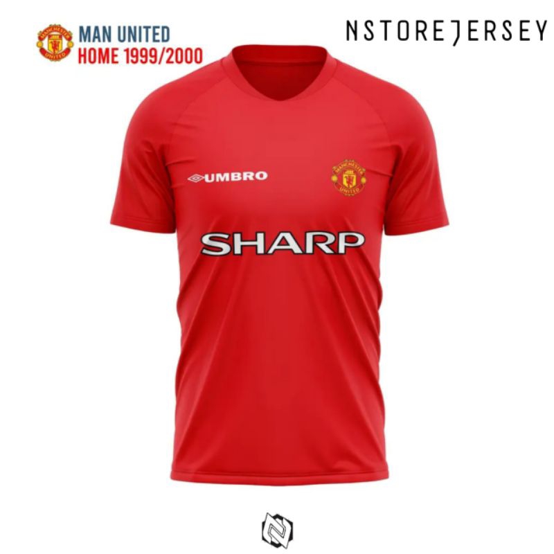 JERSEY MANCHESTER UNITED KIT HOME AWAY 1999 - 2000