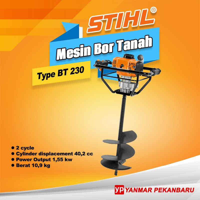 Mesin Bor Tanah Earth Auger STIHL BT 230