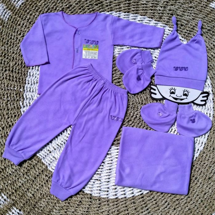 SET Lengkap Baju Bayi Baru Lahir Perempuan Paket Hemat Newborn 6 PCS talitababywear