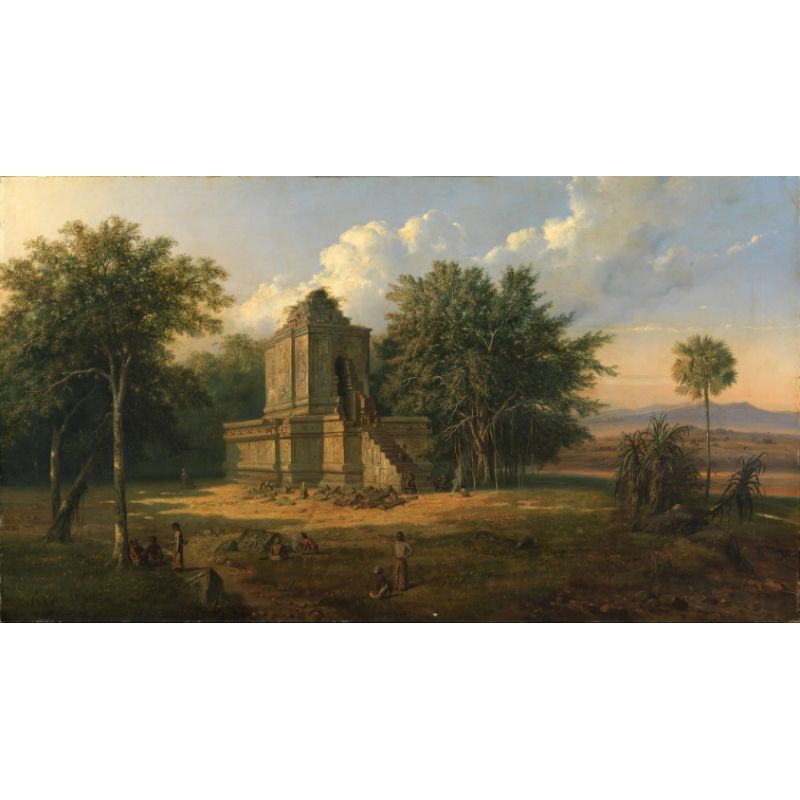 Lukisan Raden Saleh Javanese Temple in Ruins Painting
