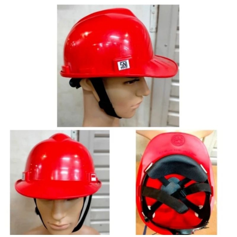 Helm Safety proyek SNI merk helios model topi sudah termasuk tali dagu