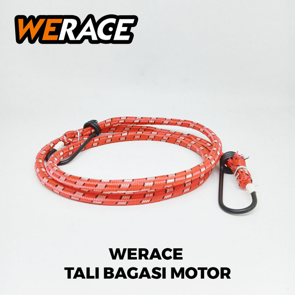 [WERACE] TALI BAGASI MOTOR ELASTIS TALI BAGASI JOK MOTOR DAN SEPEDA PANJANG 1 METER 100CM