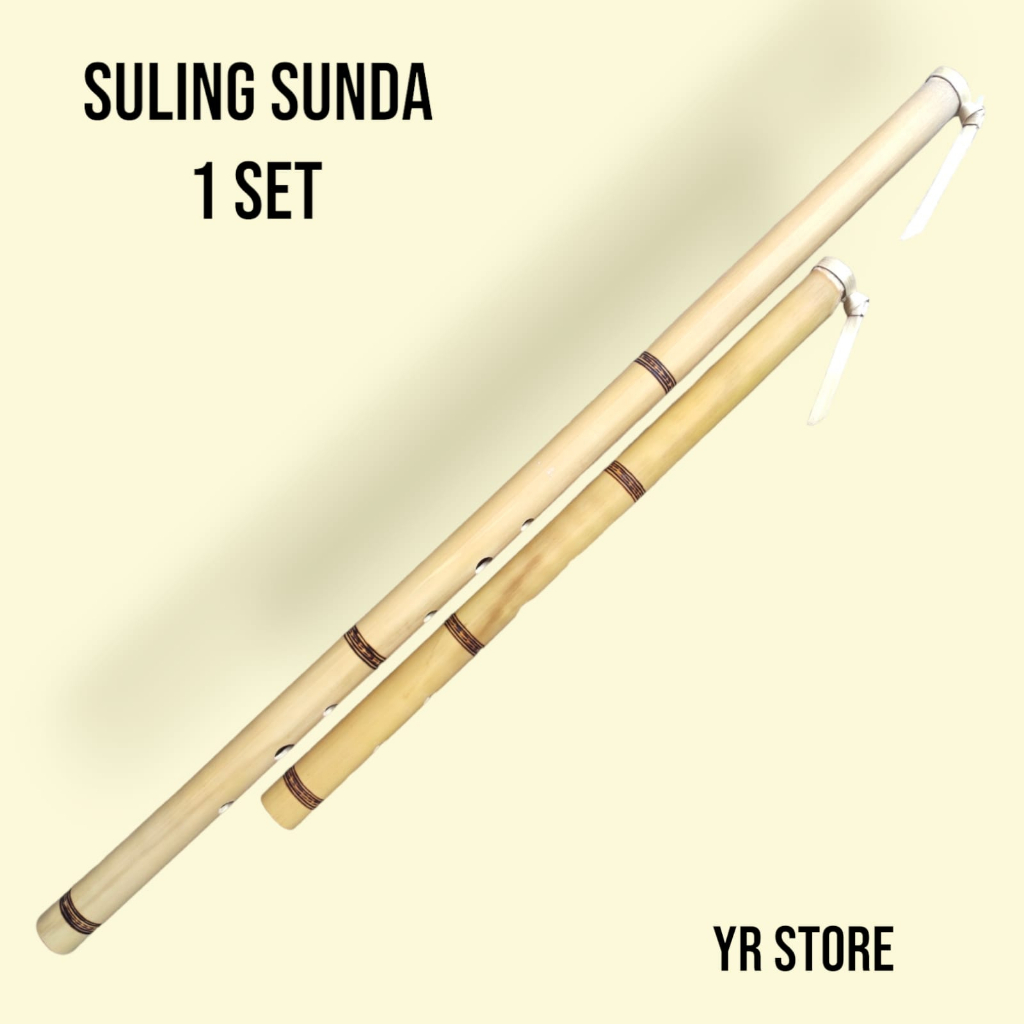 SULING Tradisional Sunda 1 Set DENGUNG KAWIH Suling Sunda BAMBU