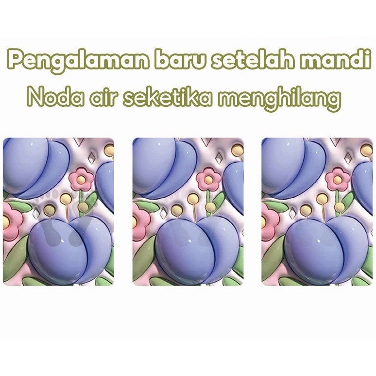 VICMALL - Keset kamar mandi / Keset kaki karakter / Keset 3D motif timbul