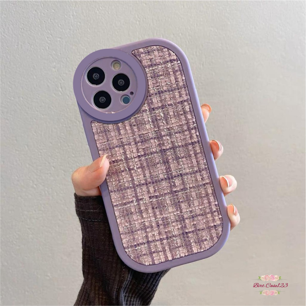 CASE CASING SILIKON VINTAGE WOOVEN TWEED KAIN RAJUT FOR SAMSUNG A03 A03S A02S CORE A04 A04E A10 A10S A11 M11 A12 M12 A13 A23 A32 A14 A20S A51 BC7938