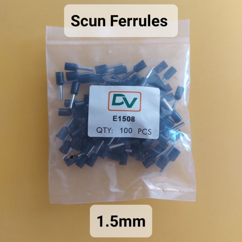 Scun Ferrules 1.5mm / Skun Botol 1.5 / Scun kabel
