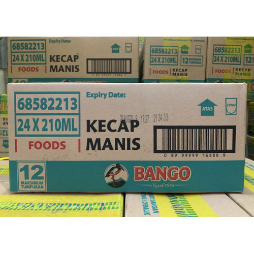 

1 Dus Kecap Manis Bango 24 Pcs x 210 / 265 ML ( bango 10.000)