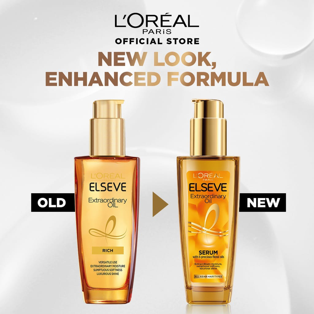 L'Oreal Paris Extraordinary Elvive Oil HAIR SERUM GOLD (Vitamin Nutrisi Rambut Loreal) botol 100 ml