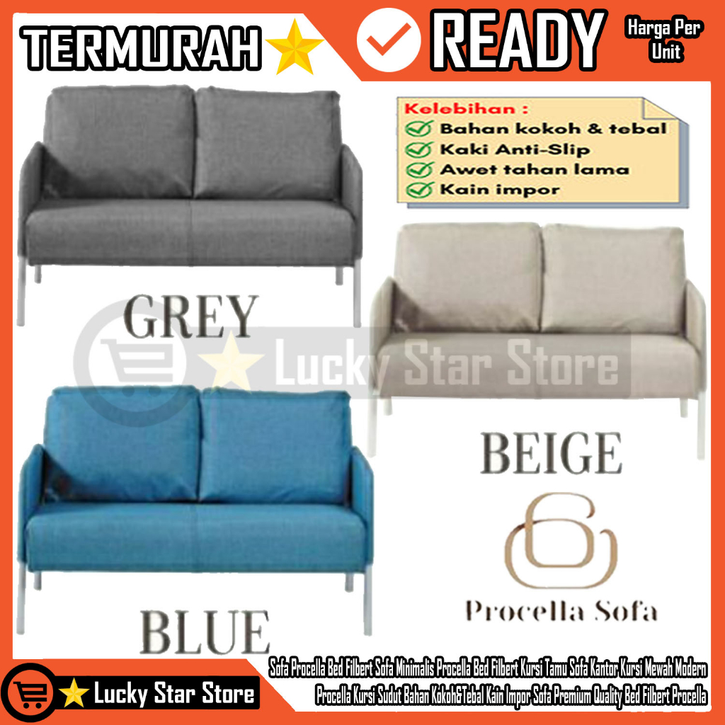 [Kargo] Sofa Bed Filbert Procella Kursi Ruang Tamu Sofa Bed Minimalis Modern Procella Bed Filbert So