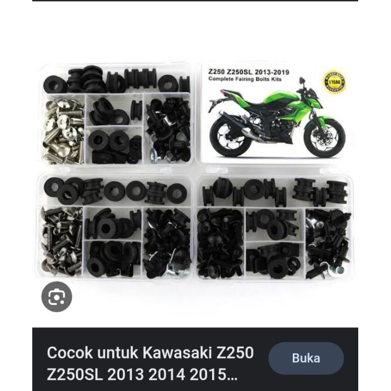 baut body set kawasaki Z250
