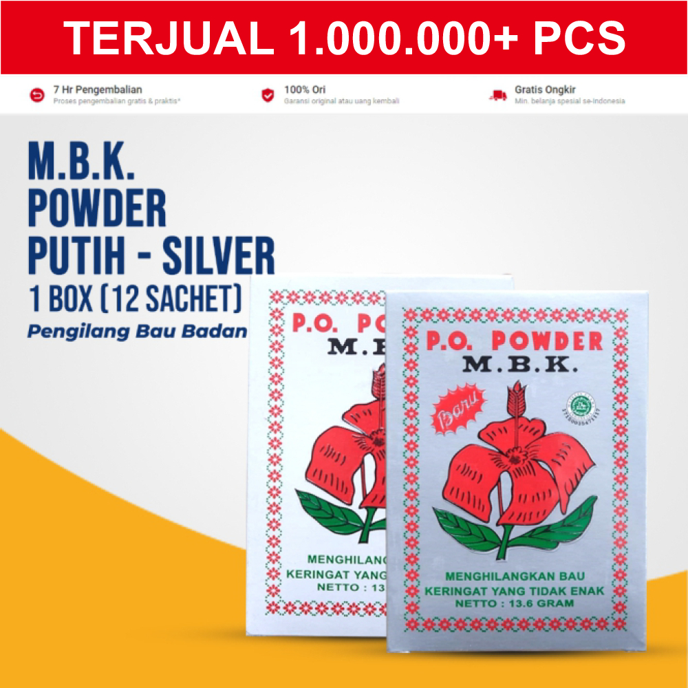 MBK Bedak Sachet 13,6gr Putih Silver