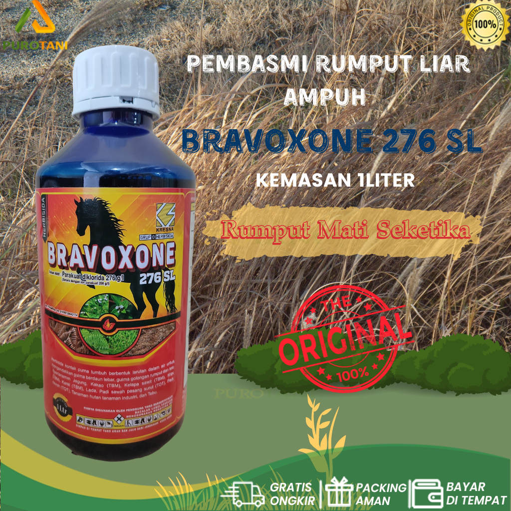 Pembasmi Gulma Obat Rumput BRAVOXONE 276 SL 1 Liter parakuat diklorida