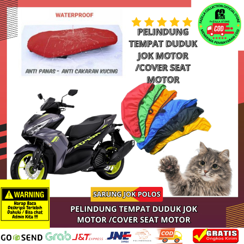 FAZILLA Cover seat / Sarung Jok Motor Anti kucing Sarung Jok Motor Vario 110 125 150 Beat Scoopy Mio