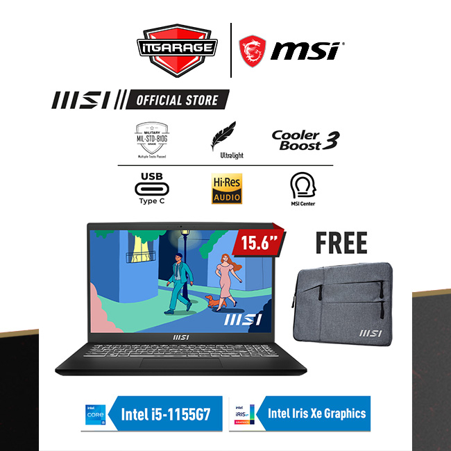 MSI Modern 15 B11M-013ID|i5-1155G7/8G/512G/IrisXe