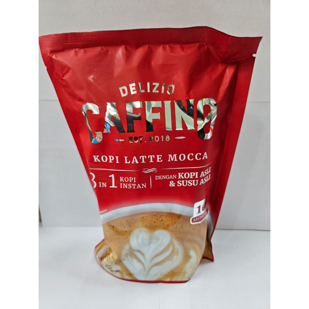 Caffino 3 in 1 Kopi Instan Latte Classic Mocca Choco Hazelnut 10's