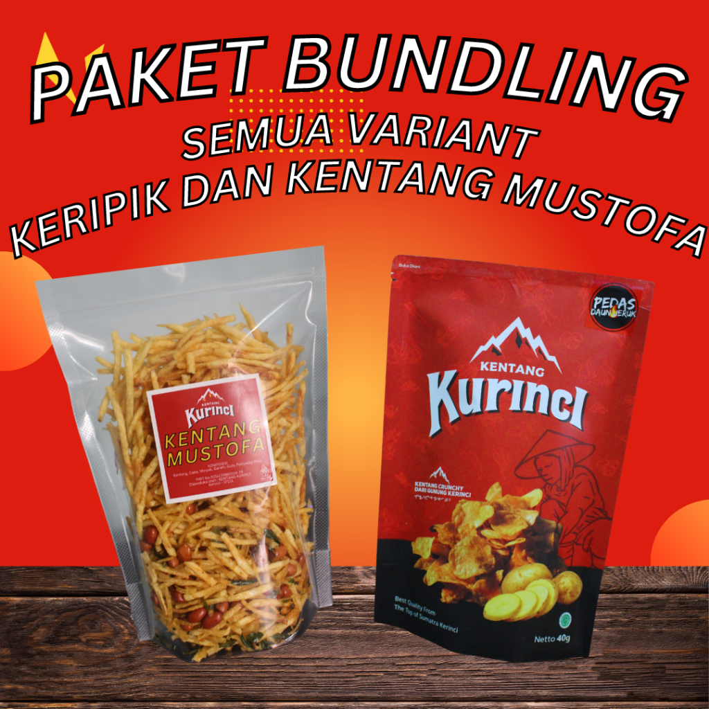 

Paket bundling 3 keripik kentang dan 1 kentang mustofa