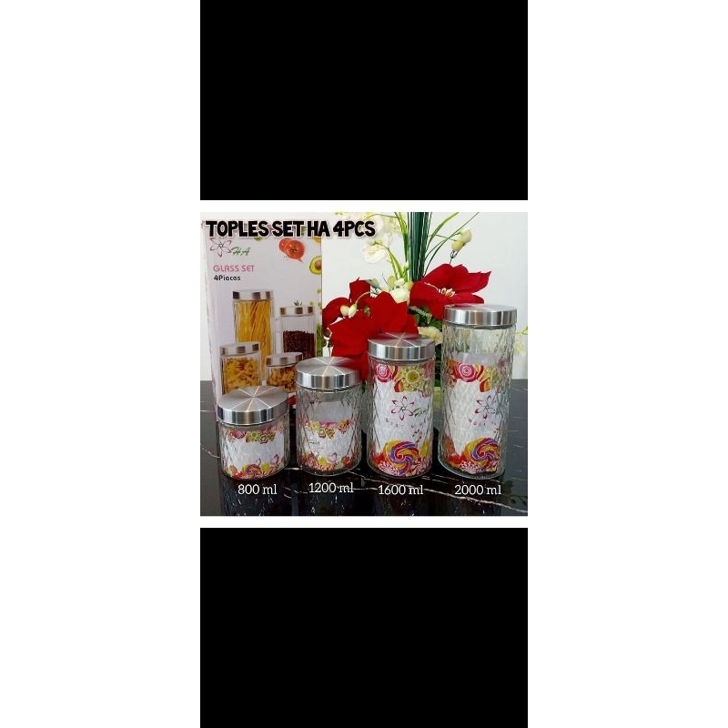 TOPLES SET AH 4PCS | TOPLES SET KACA