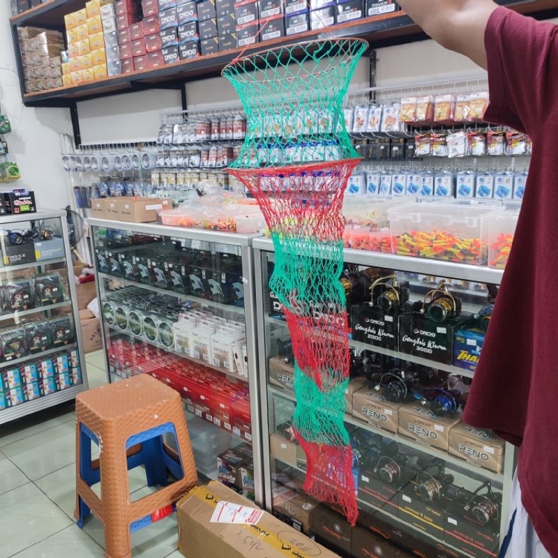 Korang/tempat ikan warna warni 2 susun besi ukuran 80cm