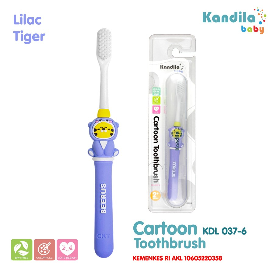 Sikat Gigi Bayi Anak Kandila Baby Cartoon Toothbrush / KDL 037-6