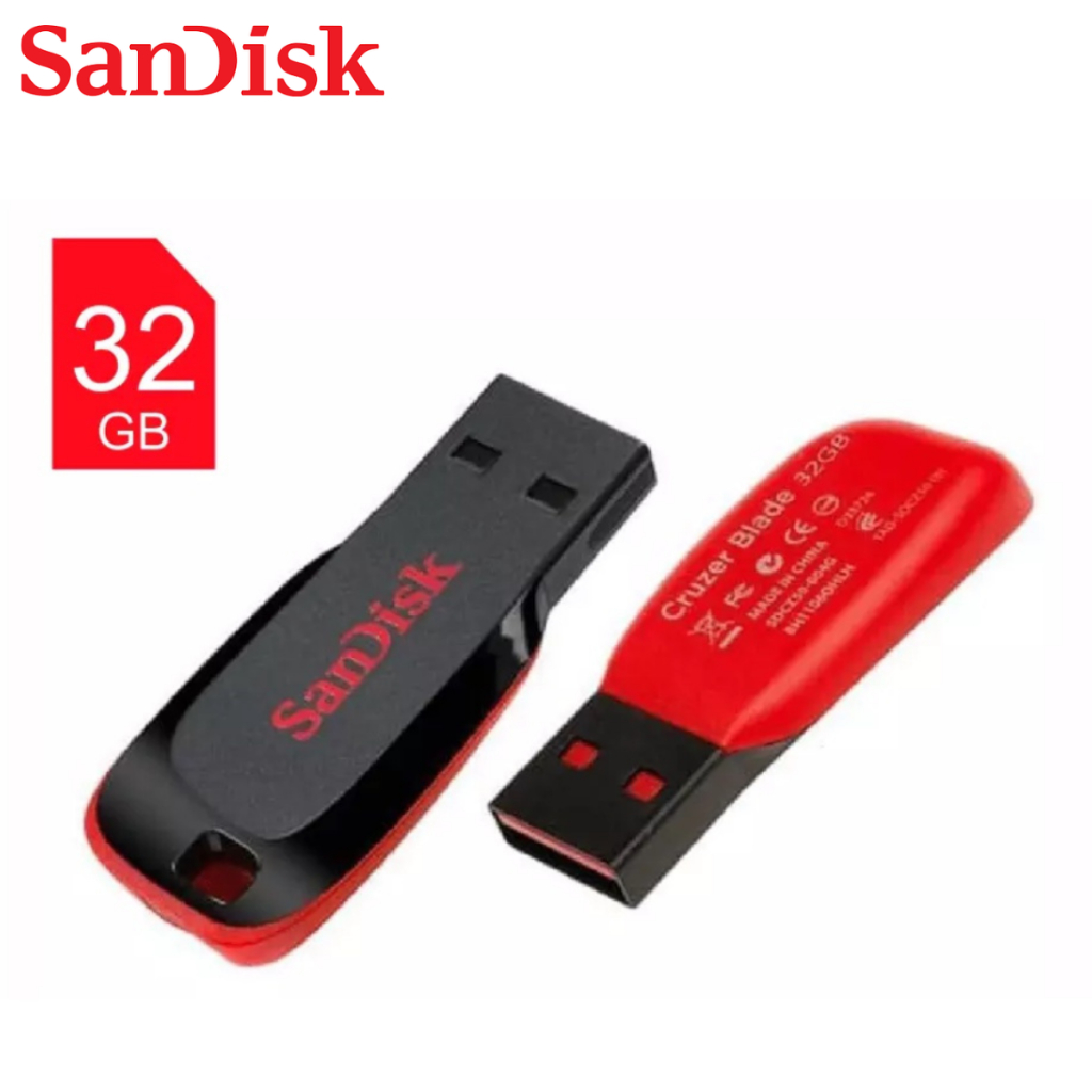 Flashdisk Sandisk 32Gb Sandisk Cruzer Blade Flashdisk 32 Gb Sandisk USB Flash Drive
