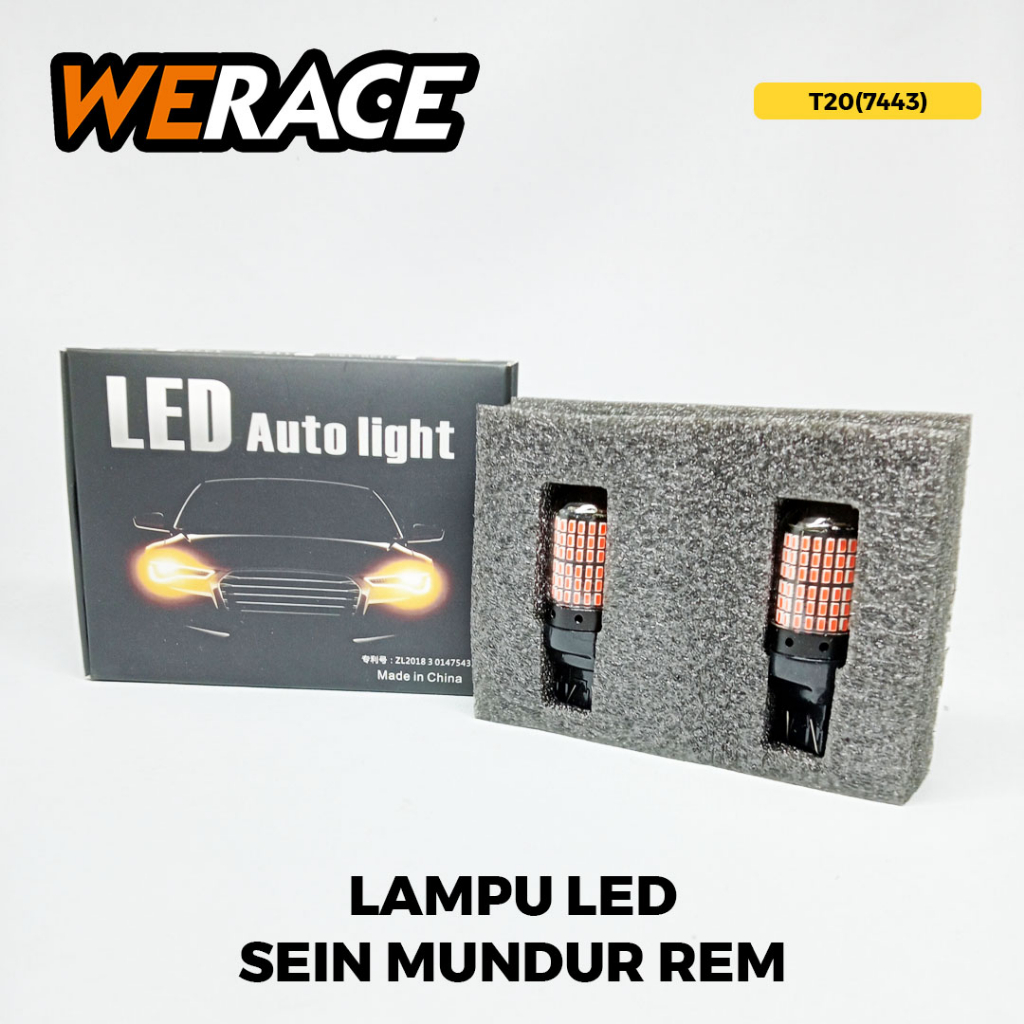 [WERACE]LAMPU LED 144SMD T20 7440 7443 1156 BA15S BAU15S BAY15D - PY21W P21W 1156 1157 - Sein Mundur Rem