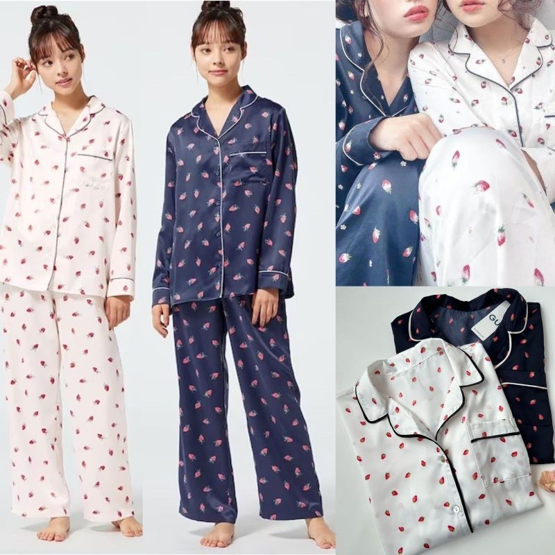 G** by unq** silk pajamas long set