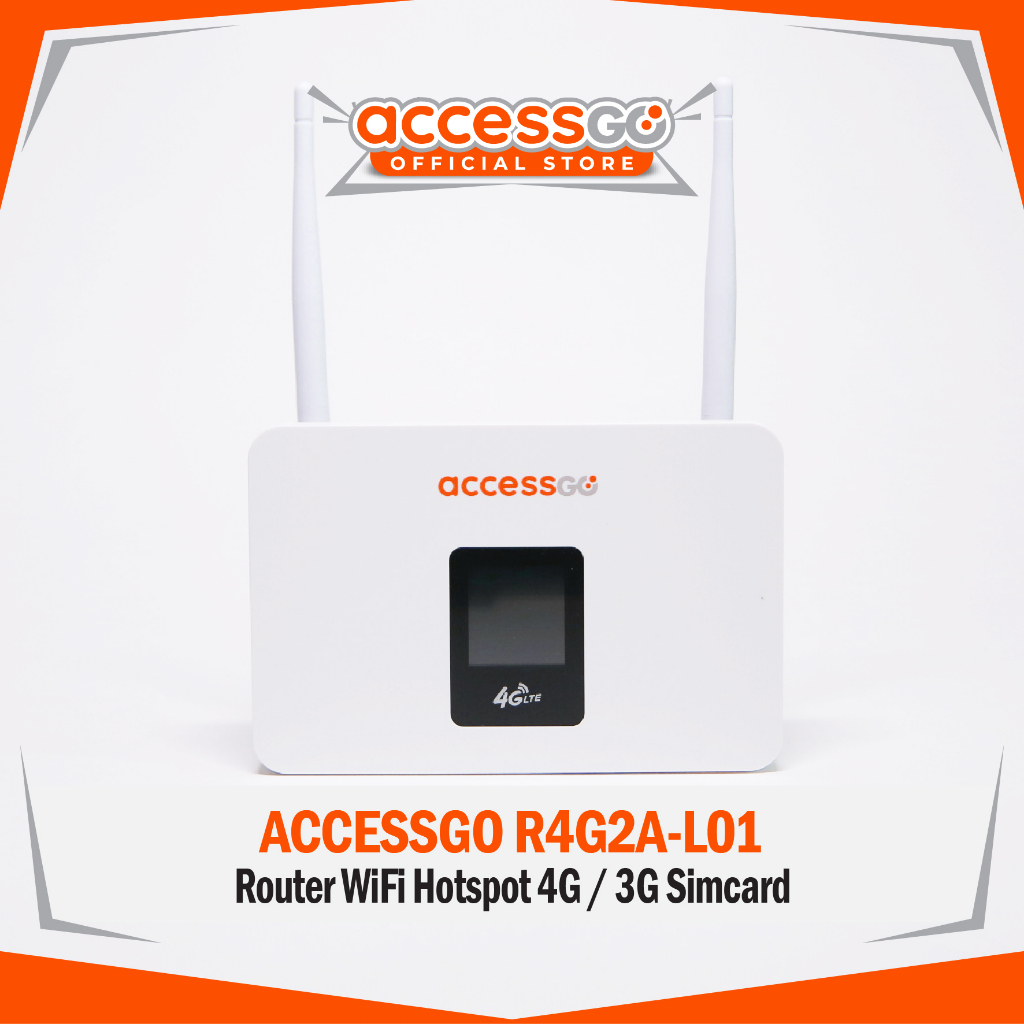 Router Wifi Sim Card 4G AccessGo R4G2A - L01 Custom Imei