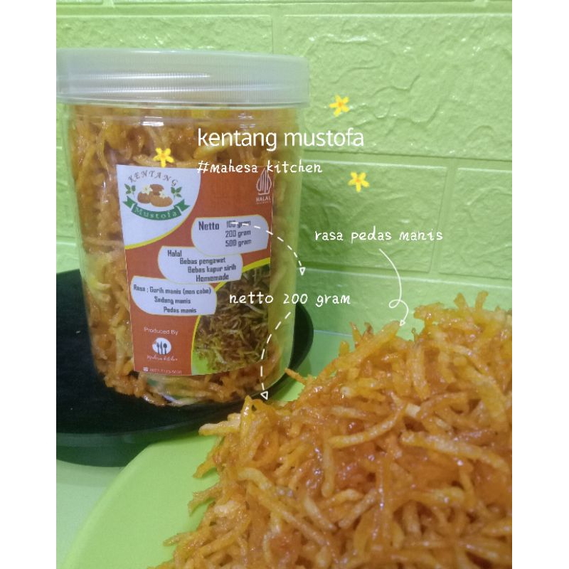 

kentang kering mustofa 200 gram kemasan toples