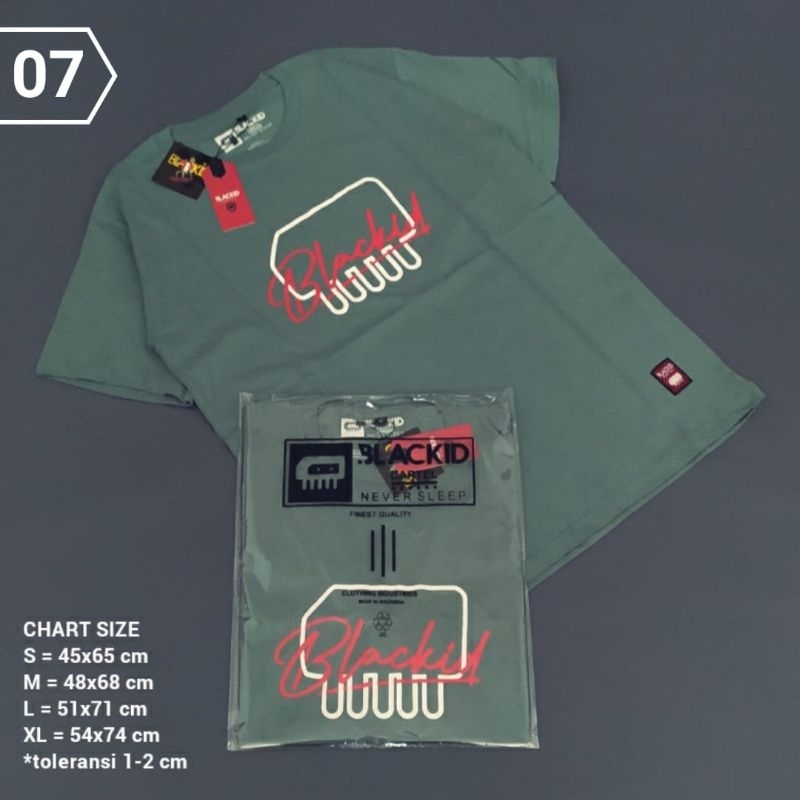kaos tshirt black id